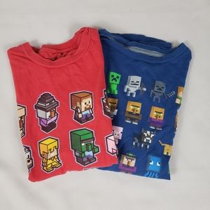 Set of MINECRAFT shirts A40